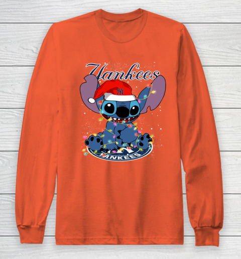 New York Yankees MLB noel stitch Baseball Christmas Long Sleeve T-Shirt 3