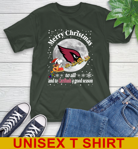 Arizona Cardinals Merry Christmas To All And To Cardinals A Good Season NFL Football Sports T-Shirt 6