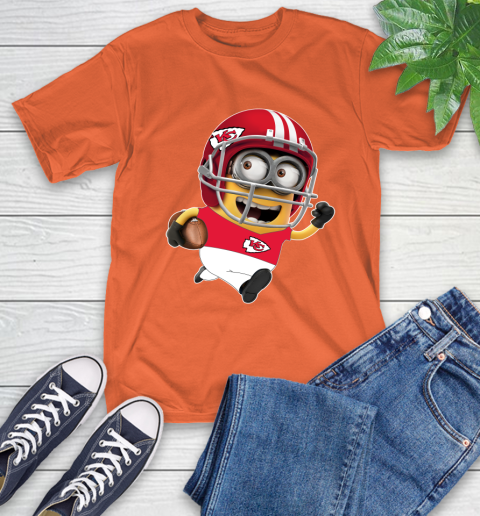 NFL Kansas City Chiefs Minions Disney Football Sports T-Shirt 17