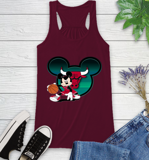 NBA Chicago Bulls Mickey Mouse Disney Basketball Racerback Tank 3
