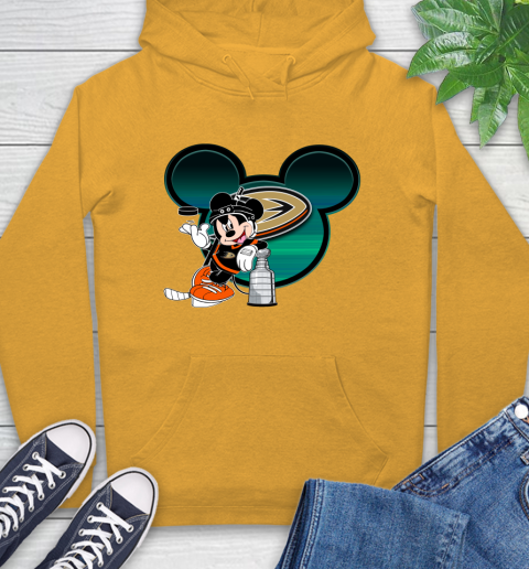 NHL Anaheim Ducks Stanley Cup Mickey Mouse Disney Hockey T Shirt Hoodie 3