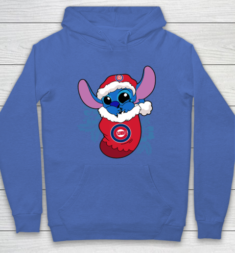 Chicago Cubs Christmas Stitch In The Sock Funny Disney MLB Hoodie 9