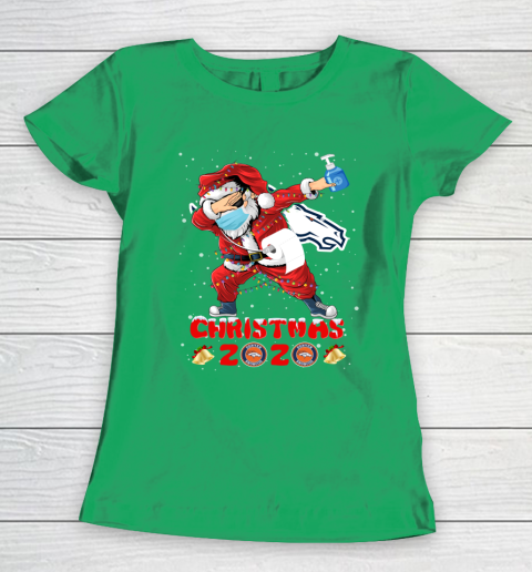 Denver Broncos Funny Santa Claus Dabbing Christmas 2020 NFL Women's T-Shirt 5