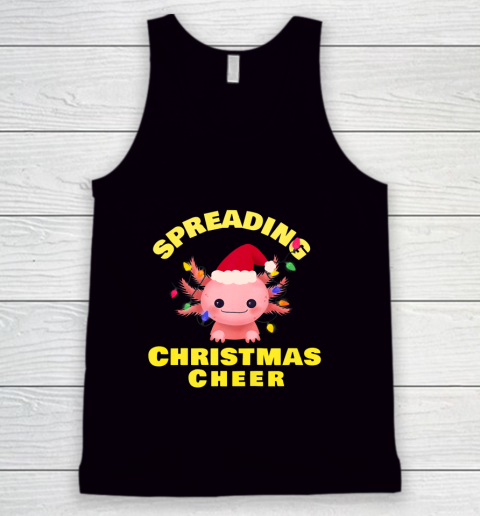 Funny Christmas 2020 Shirt Axolotl Christmas lights Gift Tank Top
