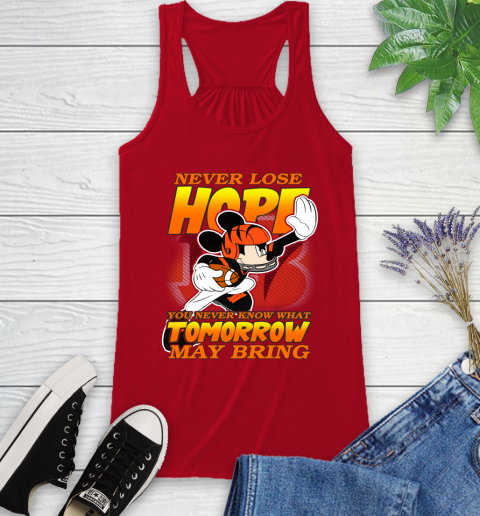 Cincinnati Bengals NFL Football Mickey Disney Never Lose Hope Racerback Tank 5