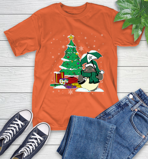 Dallas Stars NHL Hockey Cute Tonari No Totoro Christmas Sports T-Shirt 4