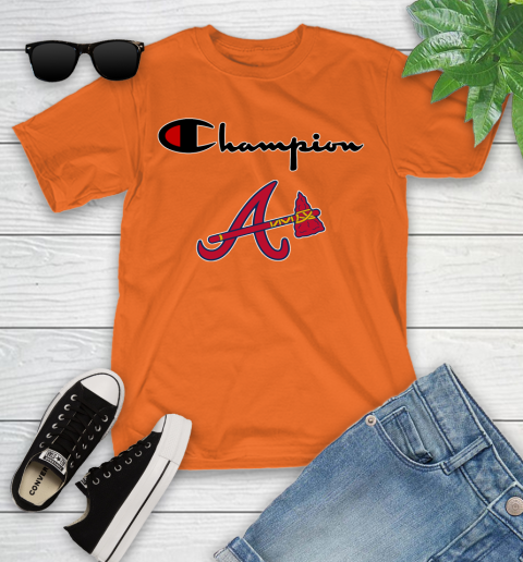MLB Baseball Atlanta Braves Champion Shirt Youth T-Shirt 4