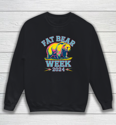 Fat Bear Week 2024 Grazer Animal Lover Alaska Katmai Nature Sweatshirt