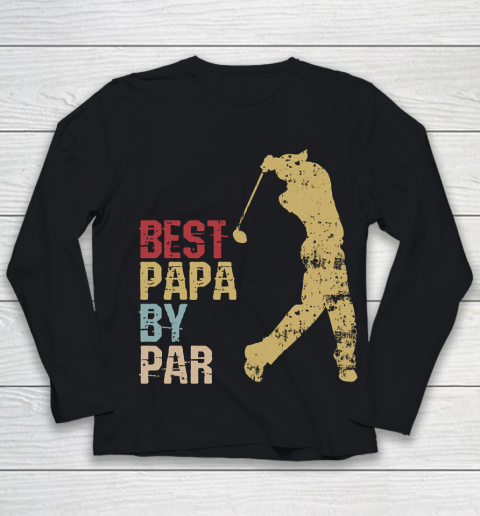 Father's Day Funny Gift Ideas Apparel  Golfing Father Golfer Dad Dad Father T Shirt Youth Long Sleeve