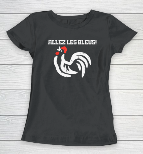France Allez Les Bleus French Rooster Soccer Women's T-Shirt