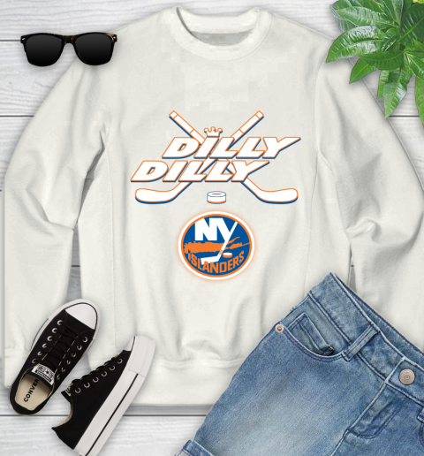 NHL New York Islanders Dilly Dilly Hockey Sports Youth Sweatshirt