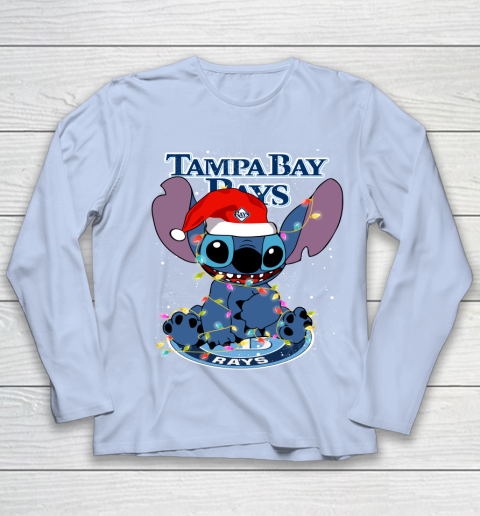Tampa Bay Rays MLB noel stitch Baseball Christmas Youth Long Sleeve 5