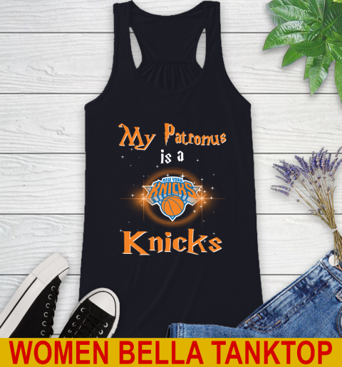 NBA Basketball Harry Potter My Patronus Is A New York Knicks Racerback Tank 9 NBA Basketball Harry Potter My Patronus Is A New York Knicks Racerback Tank - Image 9
