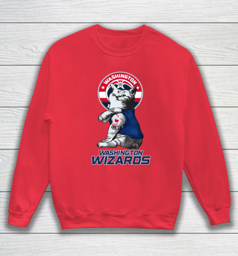 NBA Basketball My Cat Loves Washington Wizards Sweatshirt 7