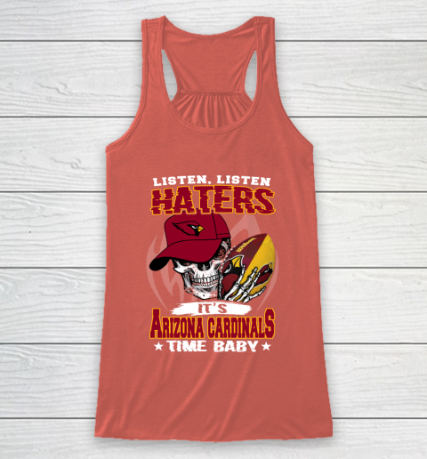 Listen Haters It is CARDINALS Time Baby NFL Racerback Tank 3