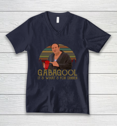 Gabagool  It's What's for Dinner V-Neck T-Shirt 2