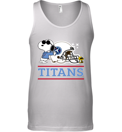 The Tennessee Titans Joe Cool And Woodstock Snoopy Mashup Tank Top