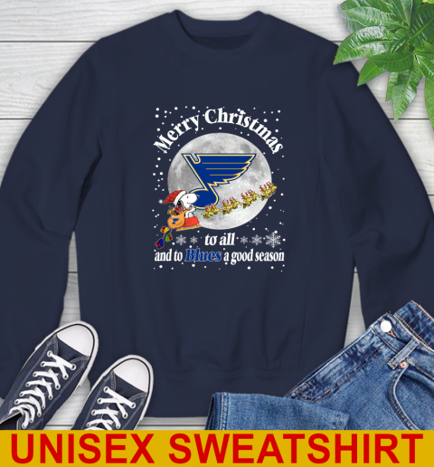 St.Louis Blues Merry Christmas To All And To Blues A Good Season NHL Hockey Sports Sweatshirt 2
