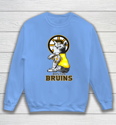 NHL My Cat Loves Boston Bruins Hockey Sweatshirt 8