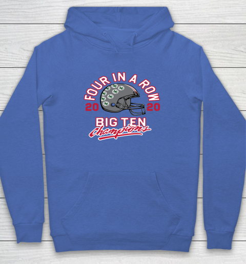 OSU 2020 Big Ten Champions 2020 Four In A Row Hoodie 6