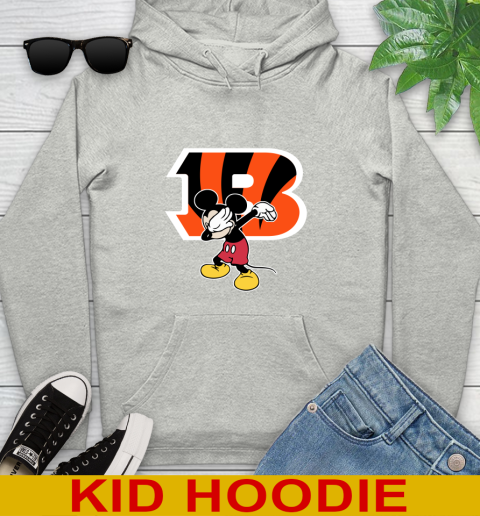 Cincinnati Bengals NFL Football Dabbing Mickey Disney Sports Youth Hoodie