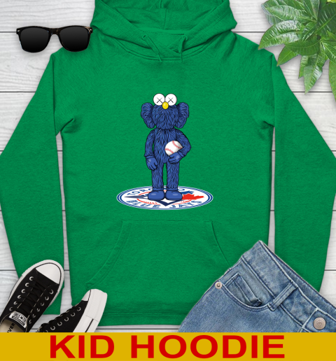 MLB Baseball Toronto Blue Jays Kaws Bff Blue Figure Shirt Youth Hoodie 8