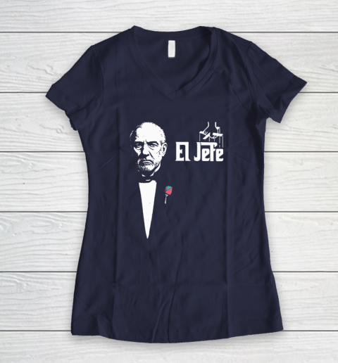 Gregg Popovich Coach El Jefe The Godfather Women's V-Neck T-Shirt 7