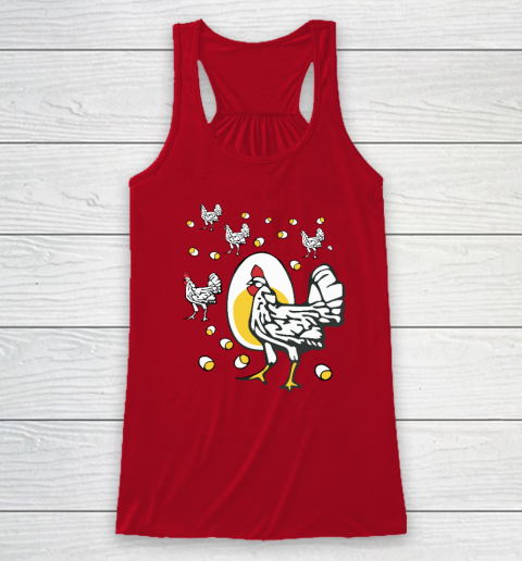 Roseanne Chicken Shirt  Funny Roseanne Rooster and Egg Racerback Tank 3