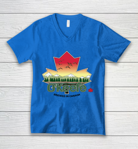 Beer Lover Funny Shirt O'Keefe Brewery  Brewed in Canada V-Neck T-Shirt 5