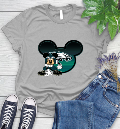 NFL Philadelphia Eagles Mickey Mouse Disney Football T Shirt Women's T-Shirt 5