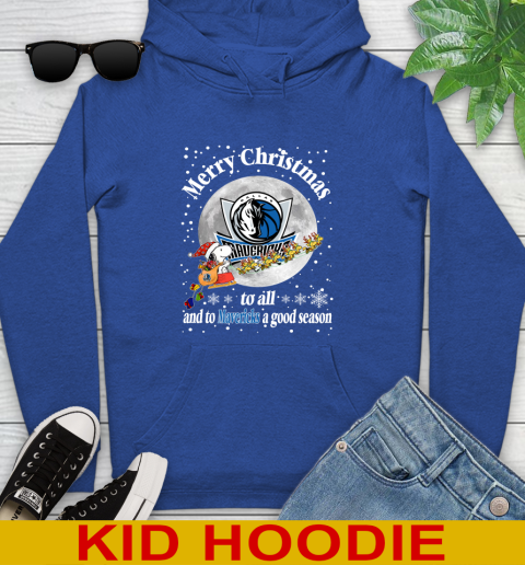 Dallas Mavericks Merry Christmas To All And To Mavericks A Good Season NBA Basketball Sports Youth Hoodie 10