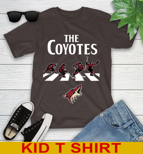 NHL Hockey Arizona Coyotes The Beatles Rock Band Shirt Youth T-Shirt 6
