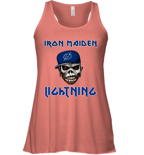 NHL Tampa Bay Lightning Iron Maiden Rock Band Music Hockey Sports YQNTz3v6N3G flowy tank 32 95 151514 front coral