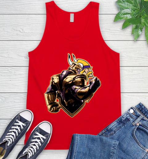 NFL Thanos Avengers Endgame Football Sports Minnesota Vikings Tank Top 6