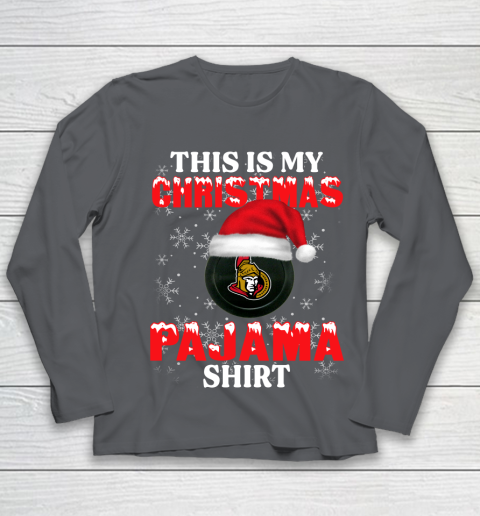 Ottawa Senators This Is My Christmas Pajama Shirt NHL Youth Long Sleeve 6