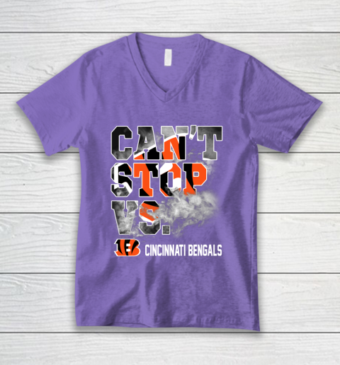 NFL Cincinnati Bengals Can't Stop Vs V-Neck T-Shirt 8