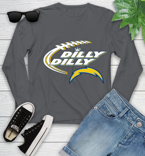 NFL Los Angeles Chargers Dilly Dilly Football Sports Youth Long Sleeve 8