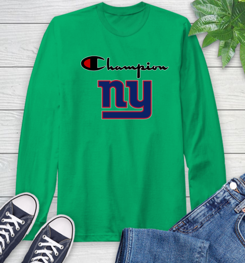 NFL Football New York Giants Champion Shirt Long Sleeve T-Shirt 5