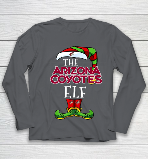 Arizona Coyotes Christmas ELF Funny NHL Youth Long Sleeve 6