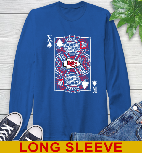 Kansas City Chiefs NFL Football The King Of Spades Death Cards Shirt Long Sleeve T-Shirt 11