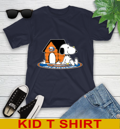 NHL Hockey New York Islanders Snoopy The Peanuts Movie Shirt Youth T-Shirt 3