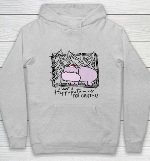 I Want A Hippopotamus For Christmas Hippo for Kid Women Men Hoodie 4