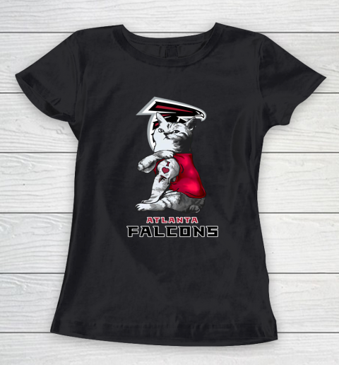NFL Football My Cat Loves Atlanta Falcons Women's T-Shirt