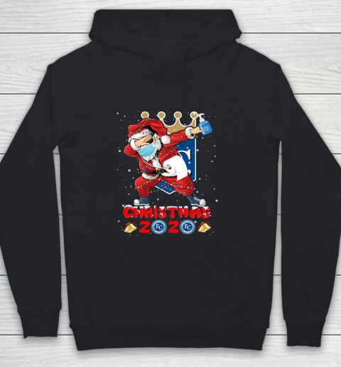 Kansas City Royals Funny Santa Claus Dabbing Christmas 2020 MLB Youth Hoodie