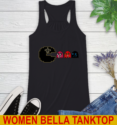 New Orleans Saints NFL Football Pac Man Champion Racerback Tank 2