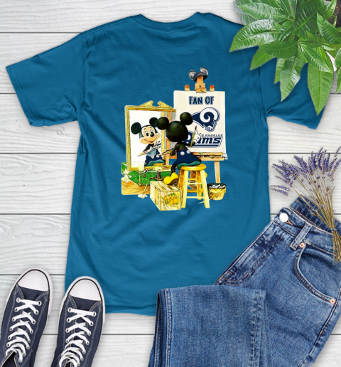 NFL Football Los Angeles Rams Mickey Drawing Shirt 89