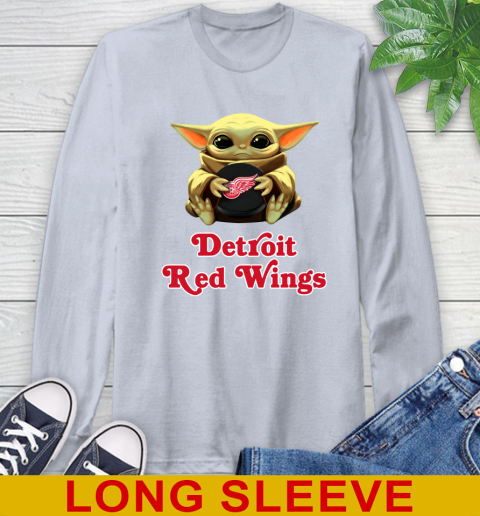 NHL Hockey Detroit Red Wings Star Wars Baby Yoda Shirt 63