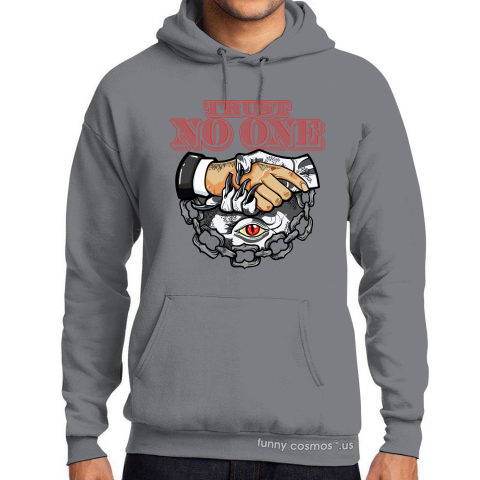 Trust No One Eye Hoodie To Matching Jordan 5 Cement White Black Hoodie Hip Hop Hoodie Sneakers Matching