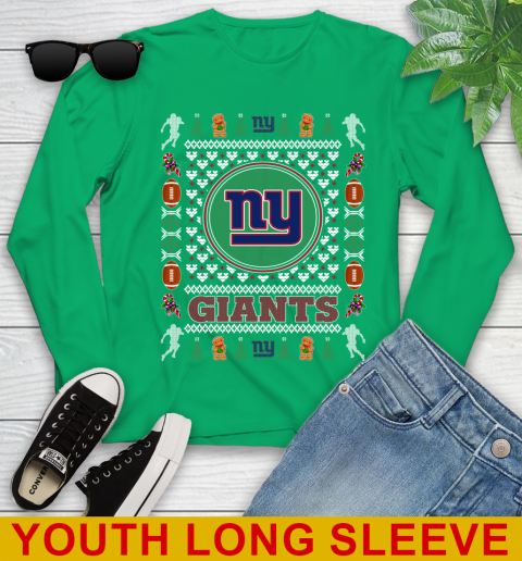 New York Giants Merry Christmas NFL Football Loyal Fan Youth Long Sleeve 7