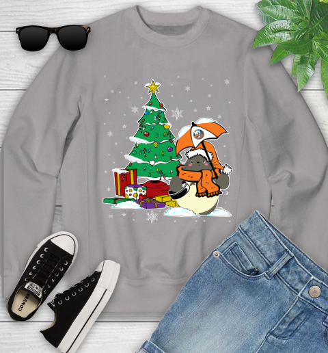 New York Islanders NHL Hockey Cute Tonari No Totoro Christmas Sports Youth Sweatshirt 3